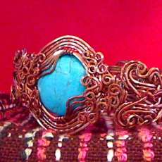 Blue Skys Bangle in Copper