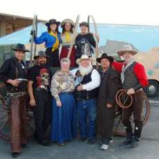 Friends around the Wagon