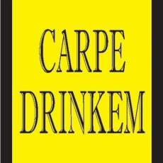 Flask- 'Carpe Drinkem' 7 oz. stainless steel
