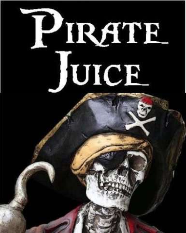 Flask- 'Pirate Juice' 7 oz. stainless steel