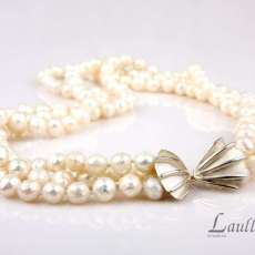 White Faceted Pearls