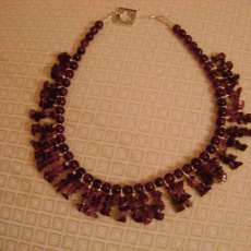 Amythest neckace
