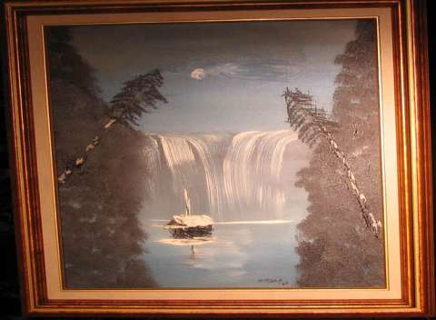 Boat at the Waterfall