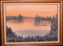 Sunset Over the Pond