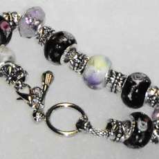 Purple Charm Bracelet (Ravens Inspired)