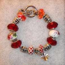 Red Charm Bracelet