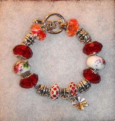 Red Charm Bracelet