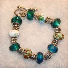 Green Charm Bracelet