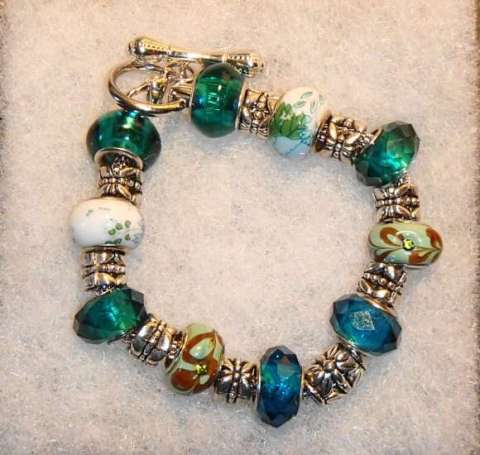 Green Charm Bracelet