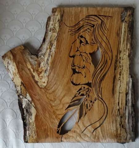 Native American Portrait - Red Oak
