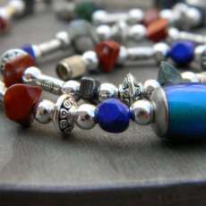 Moodstone Necklace by Chelle Closeup