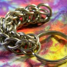 Full Persian Weave Chainmaille Key Chain by Billy