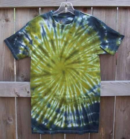 Green Hurrican Swirl Tie Dye