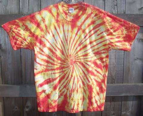 Orange Swirl Tie Dye