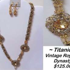 ~Titanic~ Vintage Royal Dynasty Pendant Set