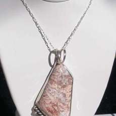 Pink Rosetta Stone Pendant
