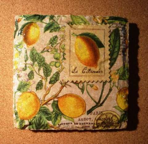 Citrus Lemon-Wall Plaque