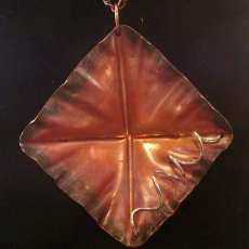 Copper Fold Formed Pendant