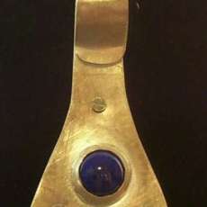 Sterling Silver and Lapis Pendant