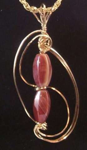 Gold Filled Wire Wrapped Bead