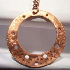 Copper Pierced Pendant