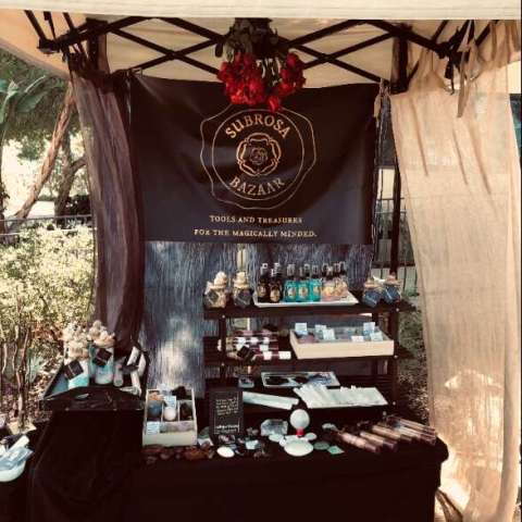 Subrosa Bazaar Healing Fair Booth