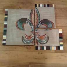 3 piece mosaic fleur