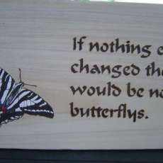 Butterfly quote and artwork