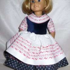 Drindle With Navy Blue White and Red