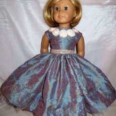 Green Dress With White Collar