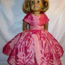 Peach Colored Princess Dress With Collar