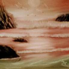 Beach Cove at Sunset