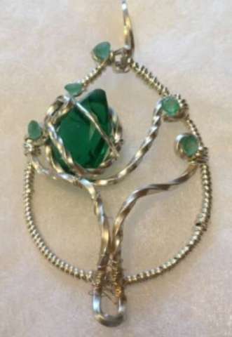 Emerald Tree of Life Pendant
