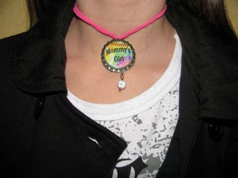 Interchangeable Bottle Cap Necklace with choker