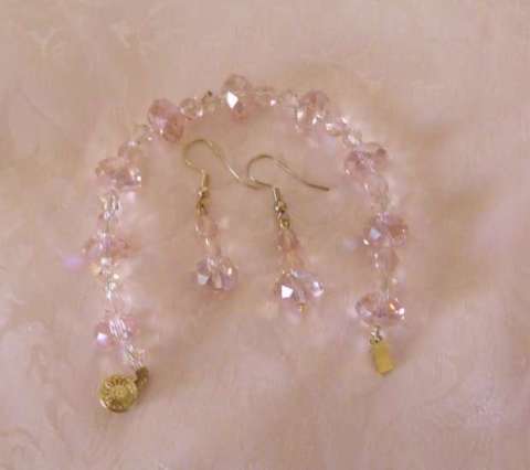 Swarovski Bracelet and Earrings