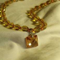 Swarovski Crystrals and CZ Pendant