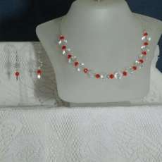 Swarovski Crystals and Sterling silver.