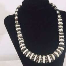 Etched Bone Necklace