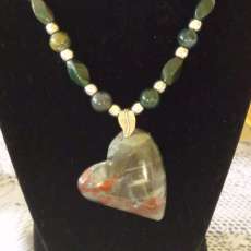 Indian Bloodstone Neclace