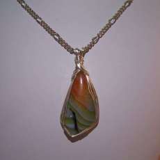 Brazilian Onyx on a silver chain