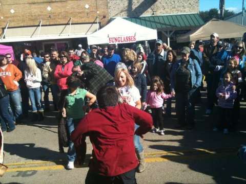 Dancing in the street!