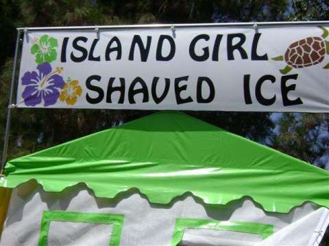 Island girl shaved Ice booth