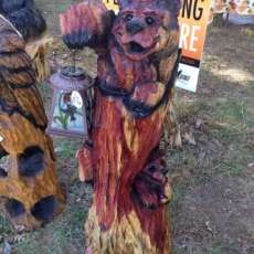 Lantern Bear Carving