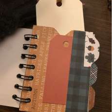 Autumn Notebook W/Tags