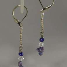 Purple & Purple earrings