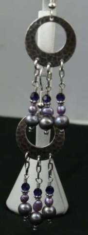 Pewter earrings