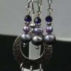 Pewter earrings