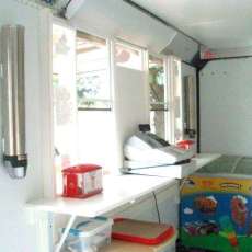 Inside our Concession Trailer