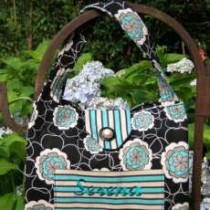 Black & Teal Floral