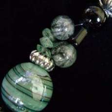 Green and Black Swirls